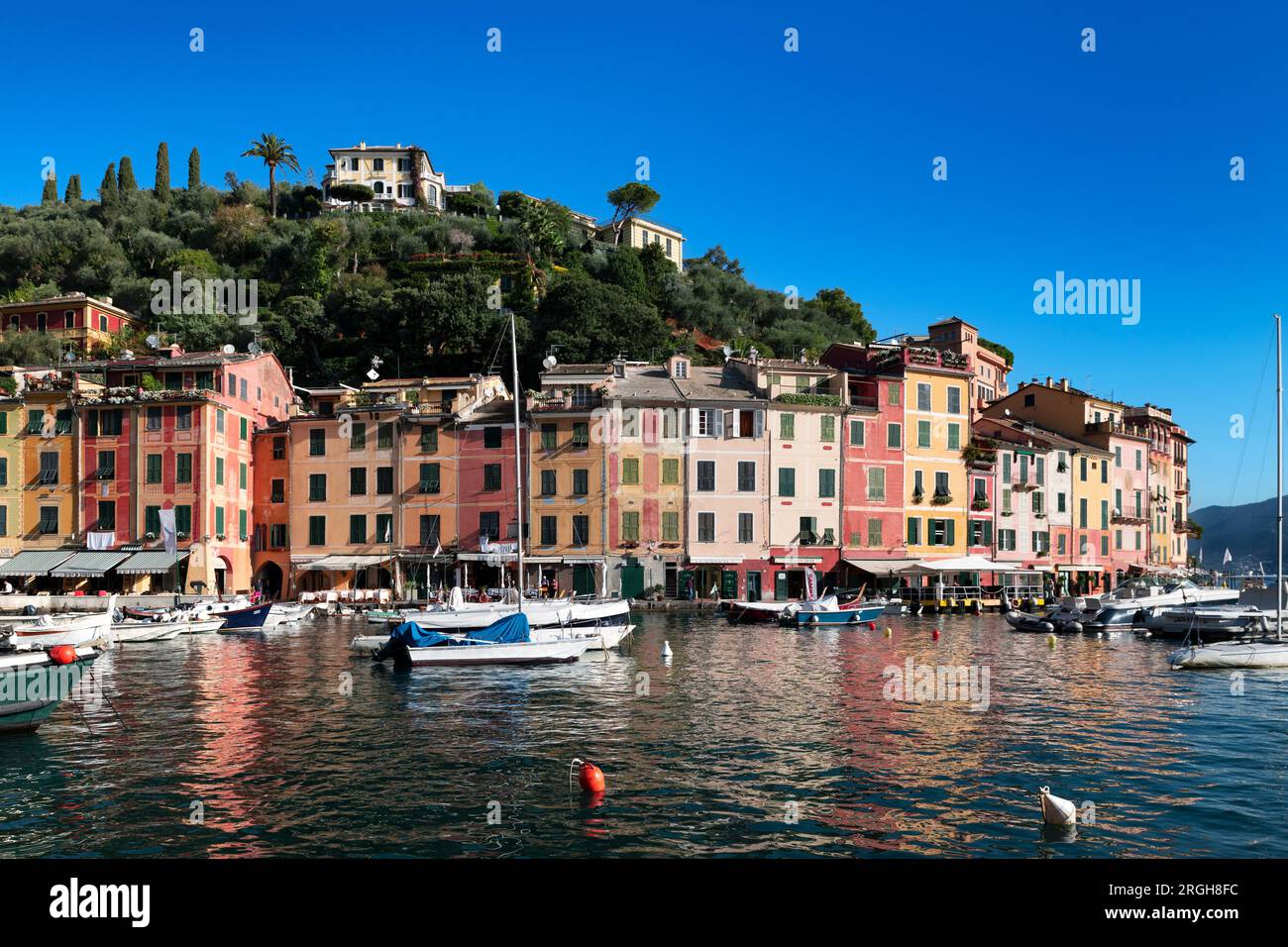 Malerischer Hafen und Dorf Portofino. Stockfoto