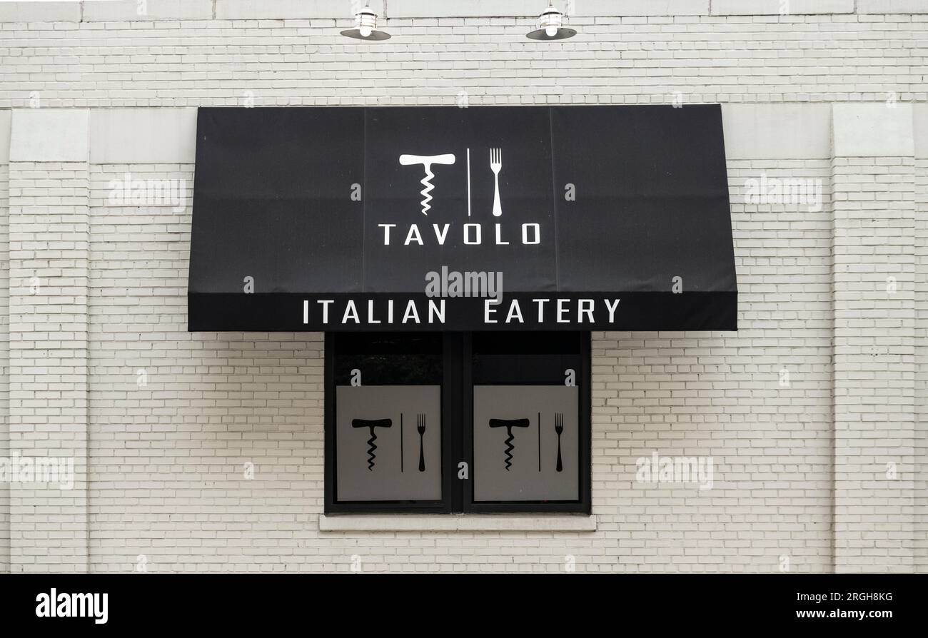 Tavolo, italienisches Restaurant im Zentrum von Charlotte Stockfoto