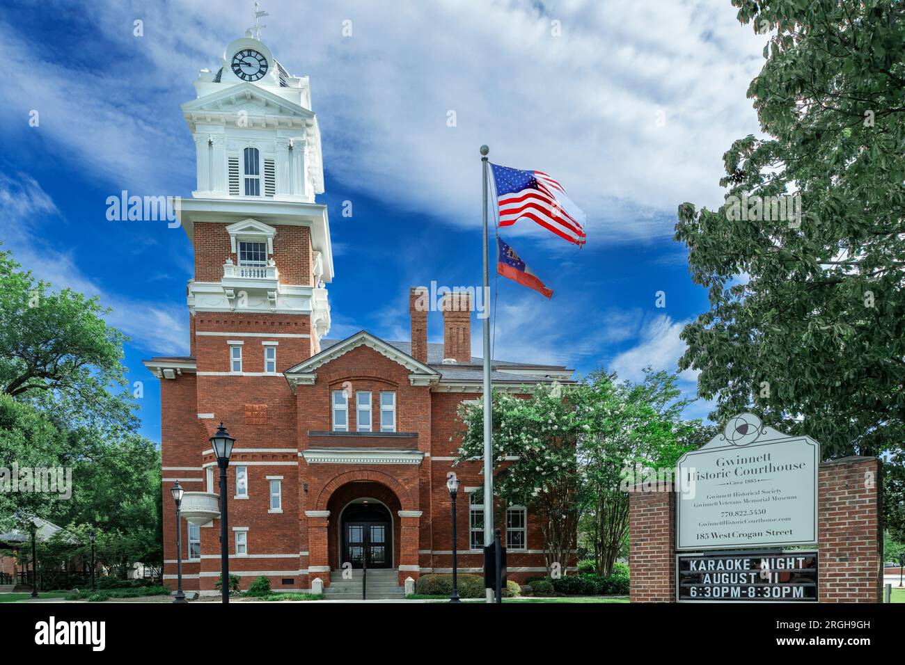 Gwinnett Historisches Gerichtsgebäude Stockfoto