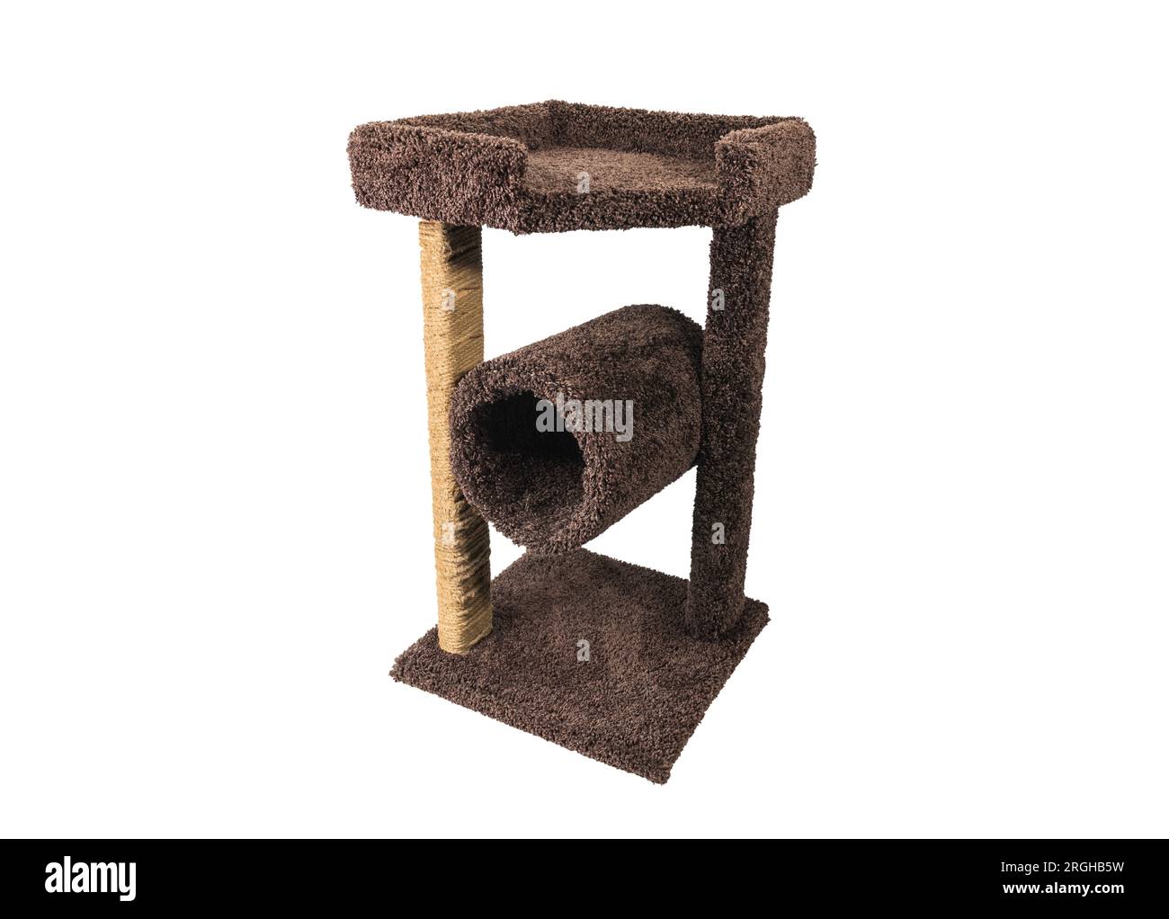 CAT-Turm isoliert mit ausgeschnittenem Hintergrund. Stockfoto