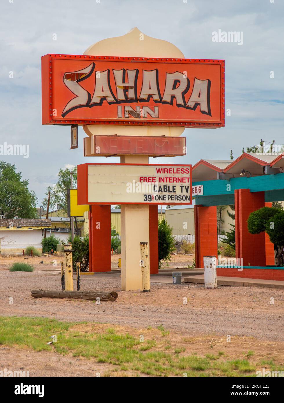 Sahara Inn, Holbrook, Arizona Stockfoto