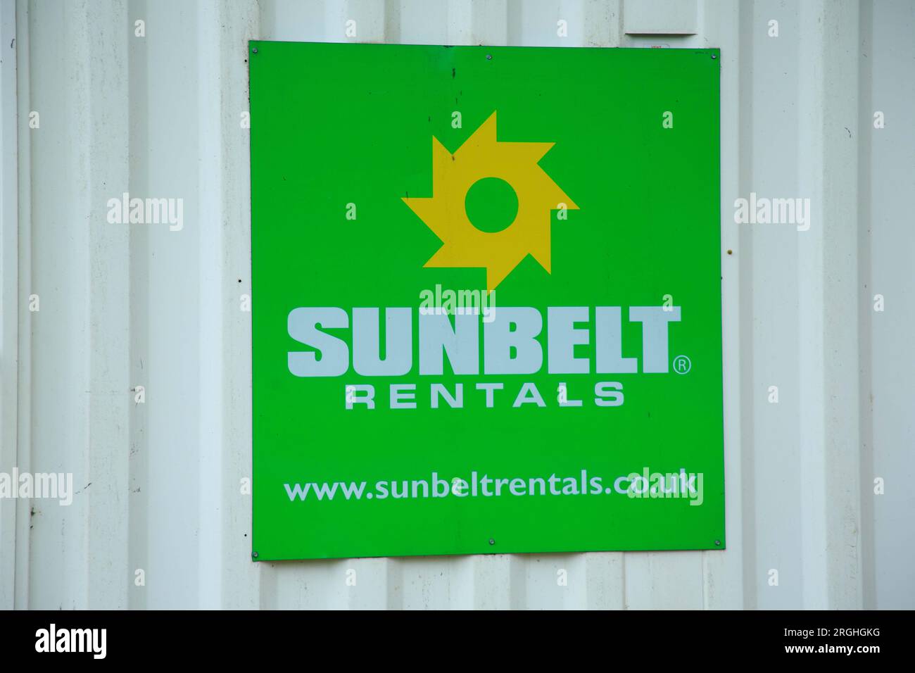 Sunbelt vermietet Corporate Identity Stockfoto