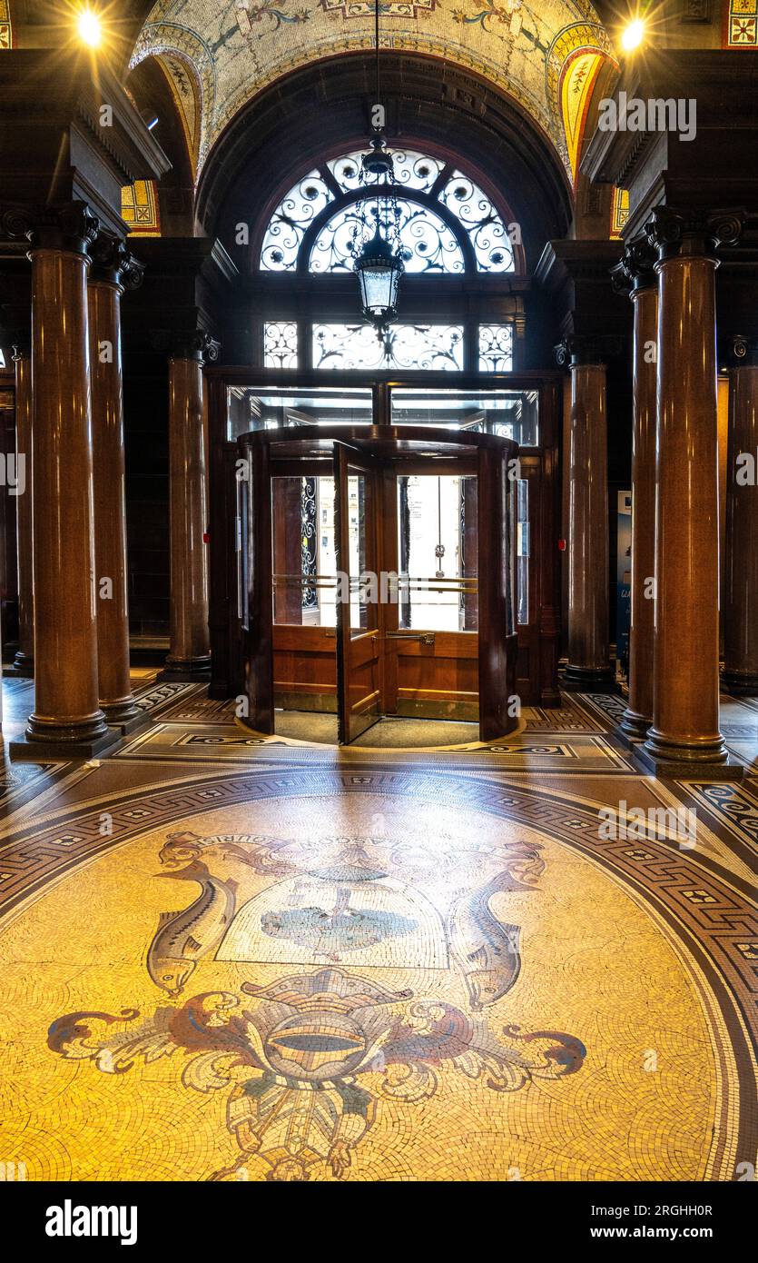 Eingang zu den Glasgow City Chambers Stockfoto