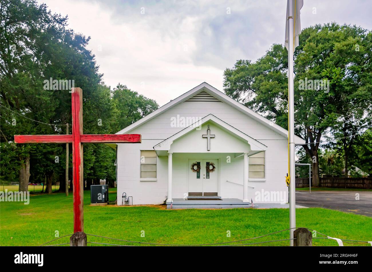 Die Bethel Baptist Church wird am 8. August 2023 in Mobile, Alabama, abgebildet. Die Missionary Baptist Church befindet sich auf der Newman Road in South Mobile County. Stockfoto