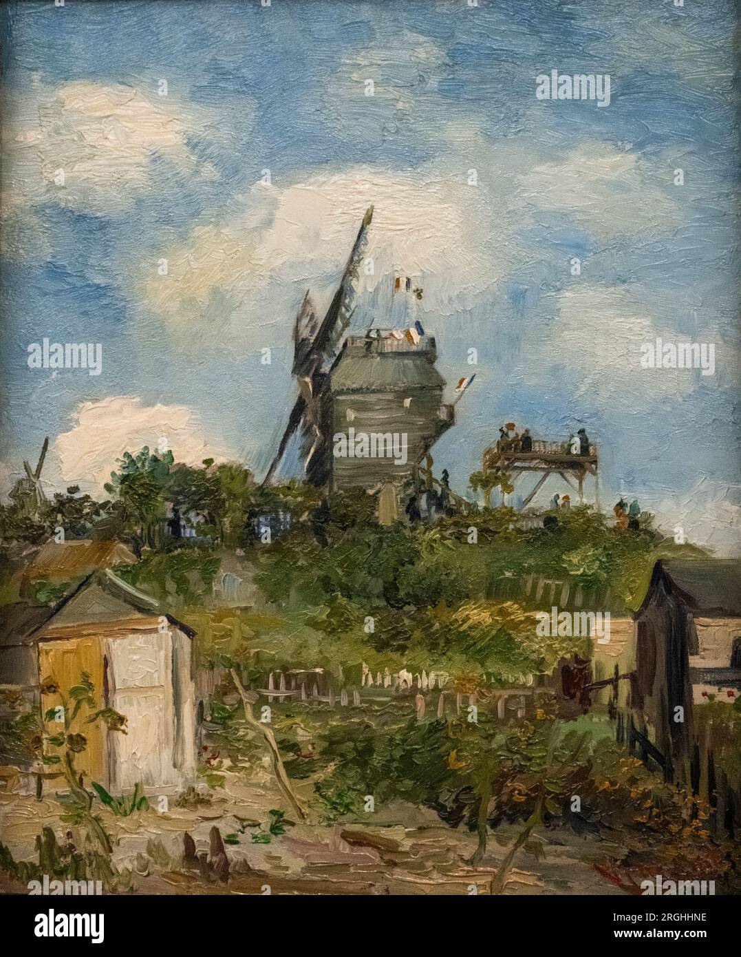 Blute-Fin Windmill, Montmartre von Vincent Van Gogh Stockfoto