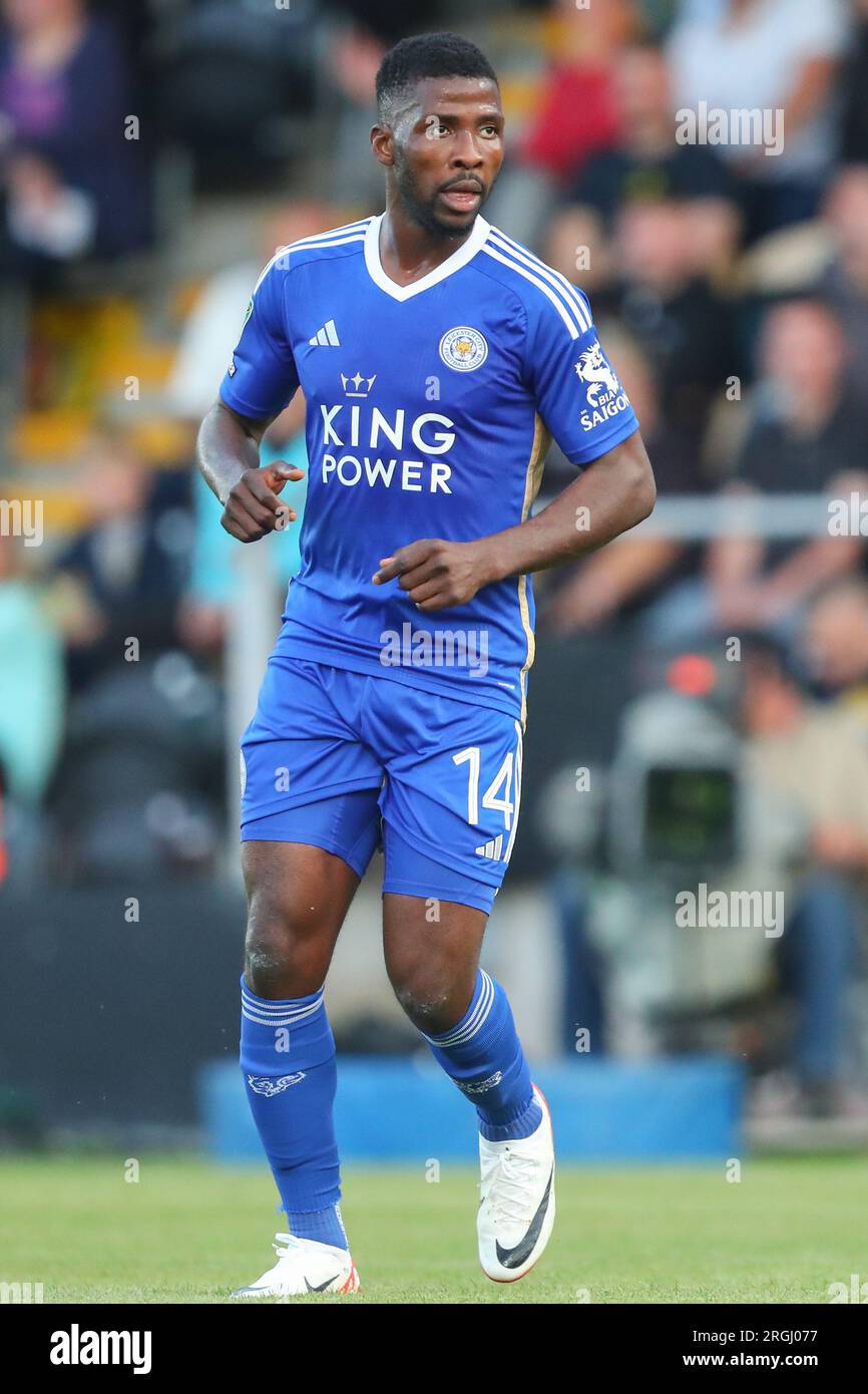 Burton Upon Trent, Großbritannien. 09. Aug. 2023. Kelechi Iheanacho #14 of Leicester City während des Carabao Cup Spiels Burton Albion vs Leicester City im Pirelli Stadium, Burton upon Trent, Großbritannien, 9. August 2023 (Foto von Gareth Evans/News Images) in Burton upon Trent, Großbritannien, am 8./9. August 2023. (Foto: Gareth Evans/News Images/Sipa USA) Guthaben: SIPA USA/Alamy Live News Stockfoto