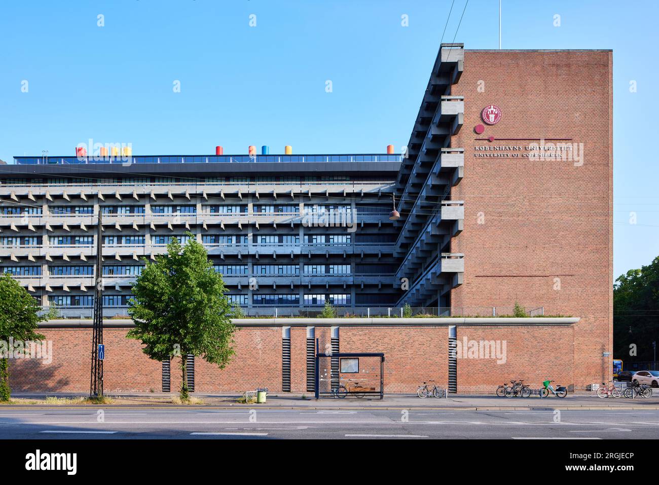 Das Panum-Gebäude, das die Fakultät für Gesundheit und Medizinische Wissenschaften der Universität Kopenhagen beherbergt; Kopenhagen, Dänemark Stockfoto