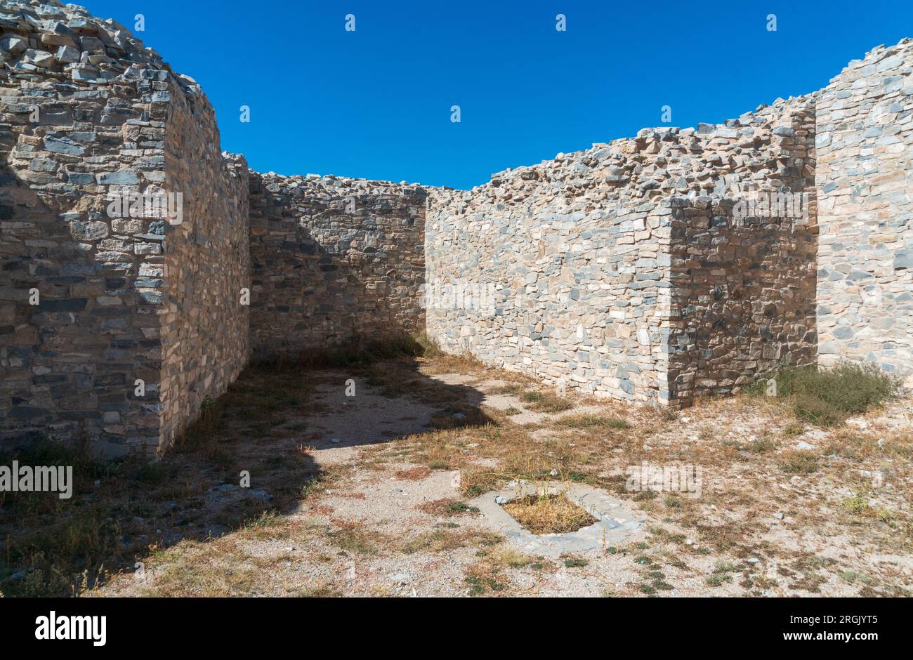 Ruinen von Abo am Salinas Pueblo Missions National Monument in New Mexico Stockfoto