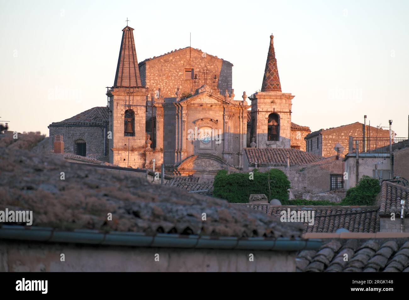 Kirche Santa Maria di Loreto im Steindorf Petralia Soprana, Sizilien, Italien Stockfoto