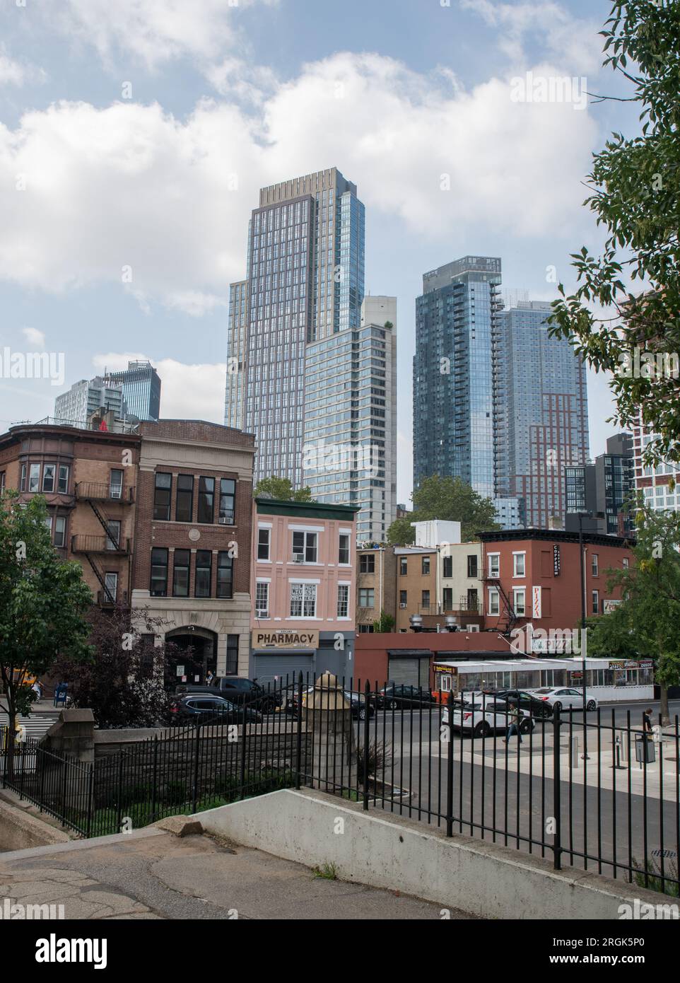 Gentrifizierung von New York City-Brooklyn Stockfoto