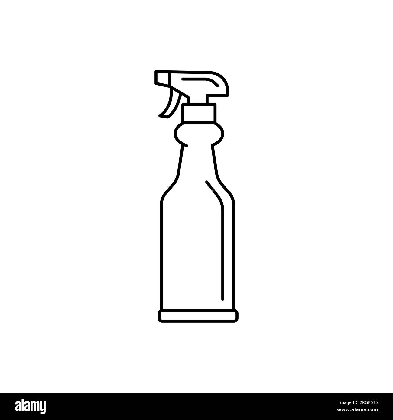 Antibakterielles Desinfektionsspray, Handdesinfektionsspender, Infektionsschutzkonzept. Desinfektionsmittel zur Vorbeugung von Erkältungen, Virus, Coronavirus, Grippe. Sprühflasche Stock Vektor