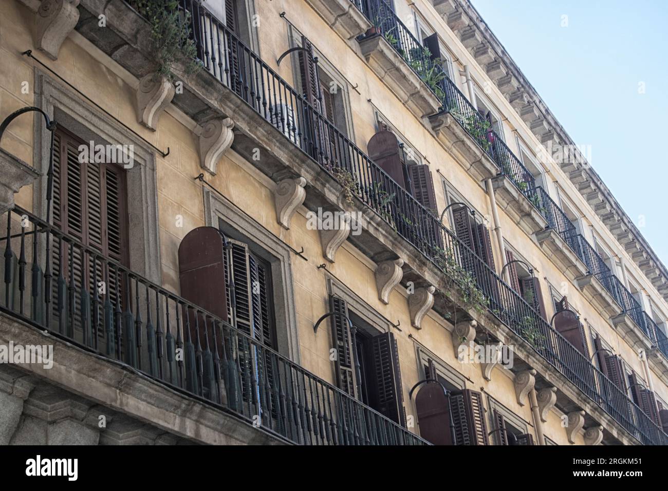 Typisches Apartment-Design von Madrid. Spanien. Stockfoto