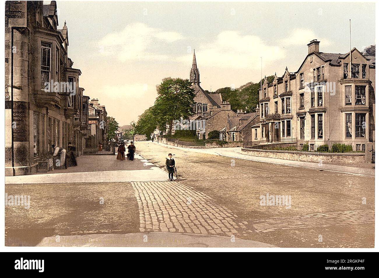 Vintage-Fotochrom-Drucke von schottland Stockfoto