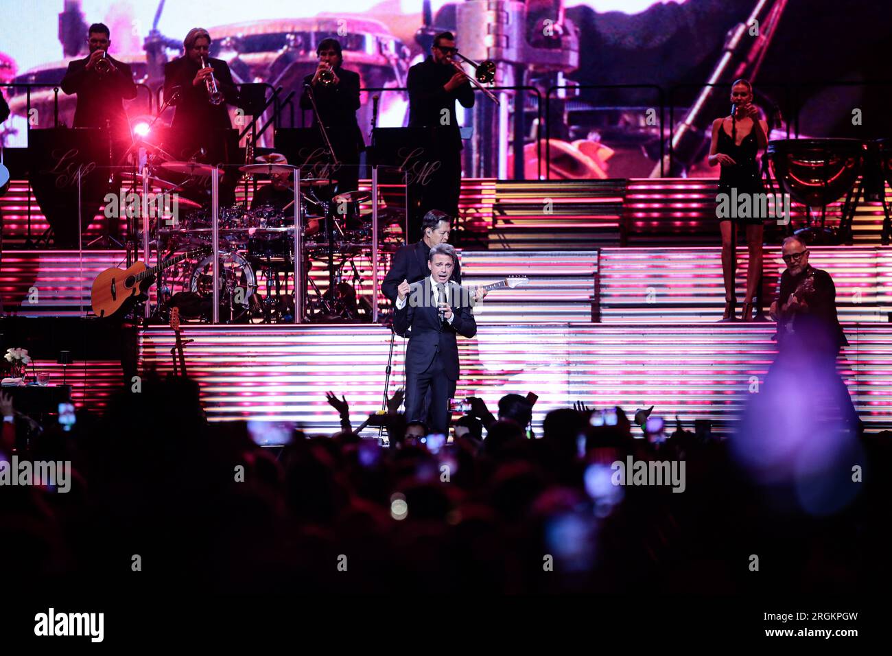 Luis Miguel im Konzert Buenos Aires Stockfoto