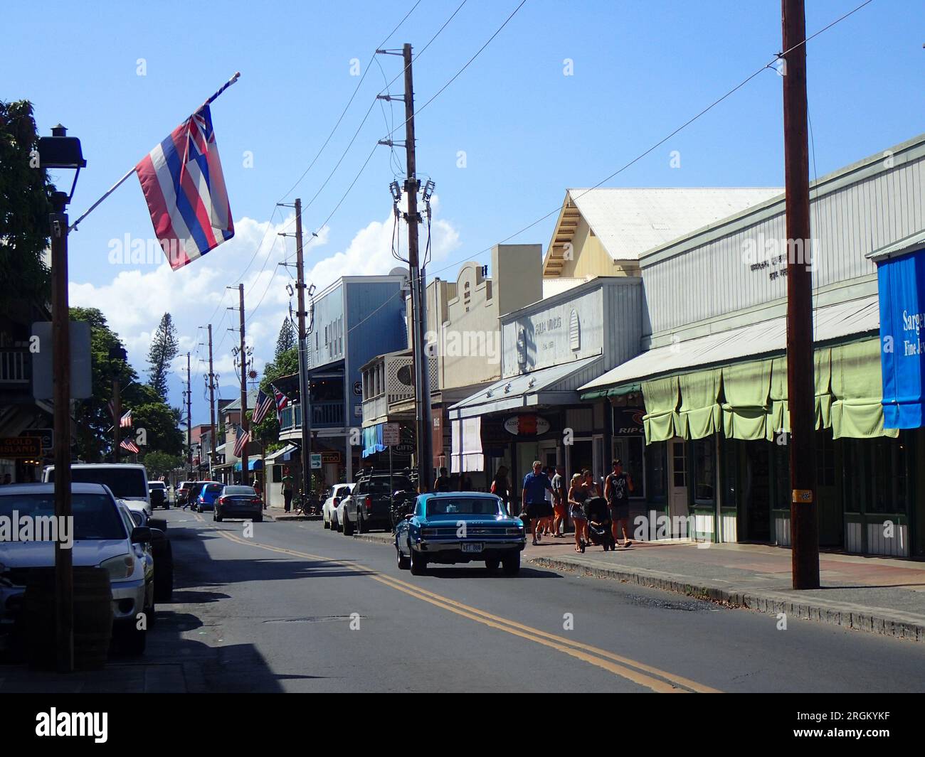 29/05/2017. Archivbilder der Front Street, der Innenstadt von Lahaina, Maui, Hawaii, USA. Kredit: Ian Rutherford Alamy Live News Stockfoto