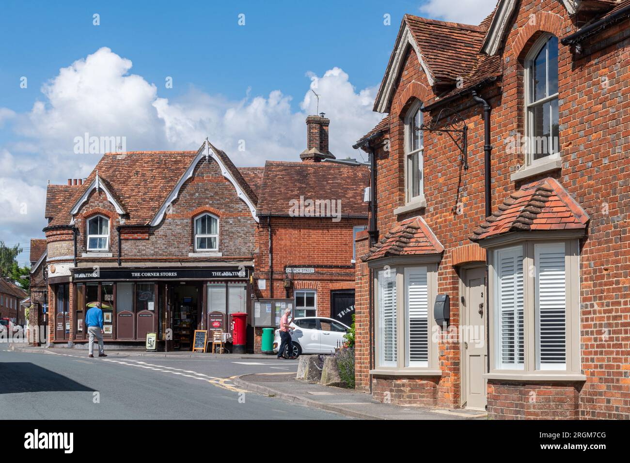 The Corner Stores, Village Shop in Kintbury, Berkshire, England, Großbritannien Stockfoto