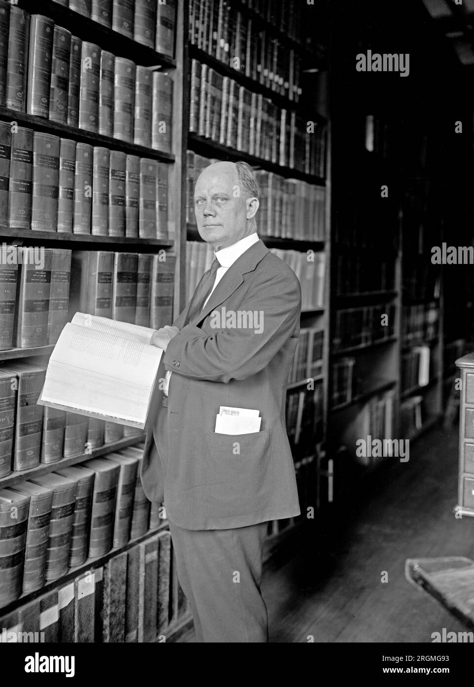 Paul Brockett, Bibliothekar, Smithsonian National Academy of Science ca. 1924 Stockfoto