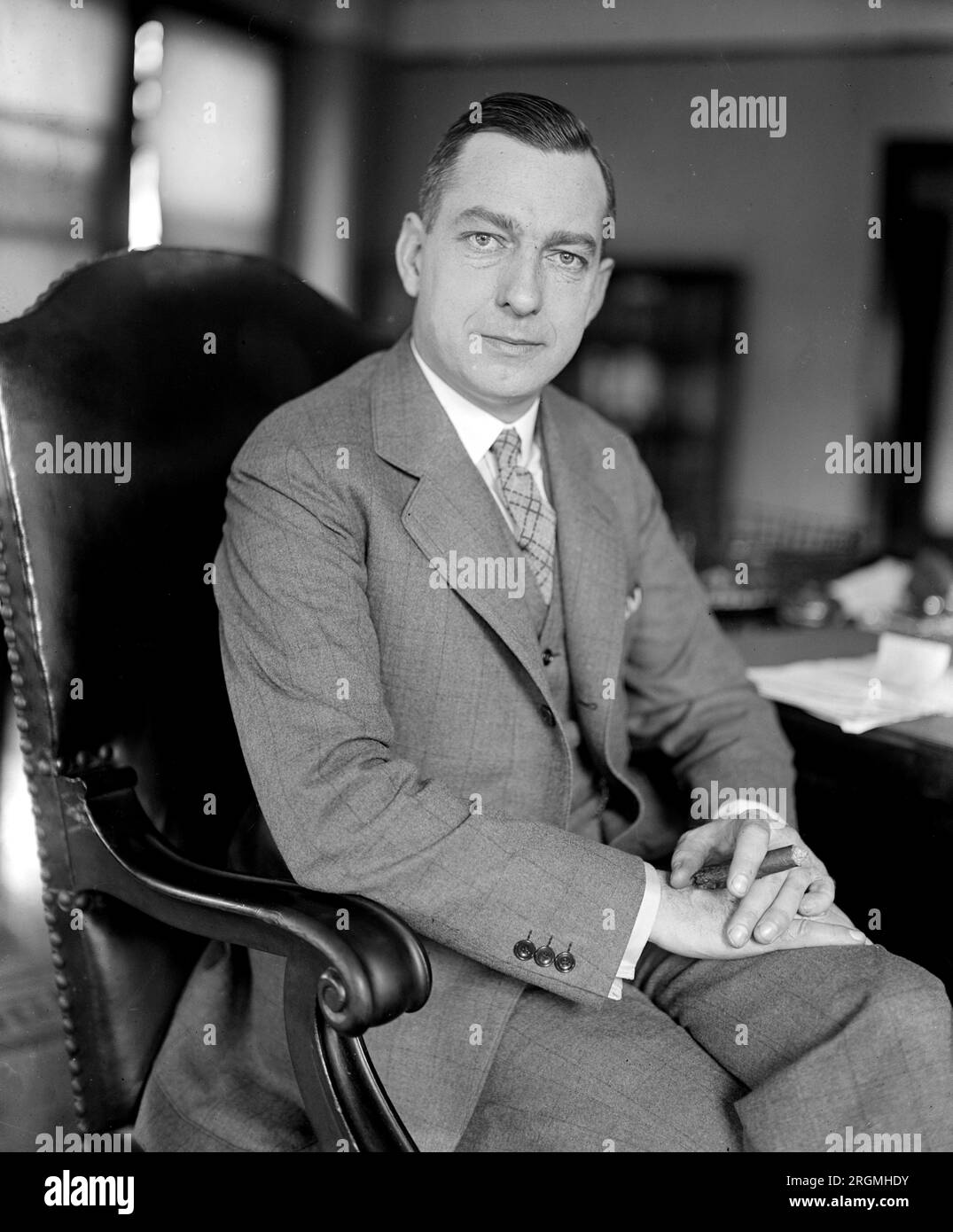 Porträt von Ira L. Letts, stellvertretender Generalstaatsanwalt Ca. 1925 Stockfoto