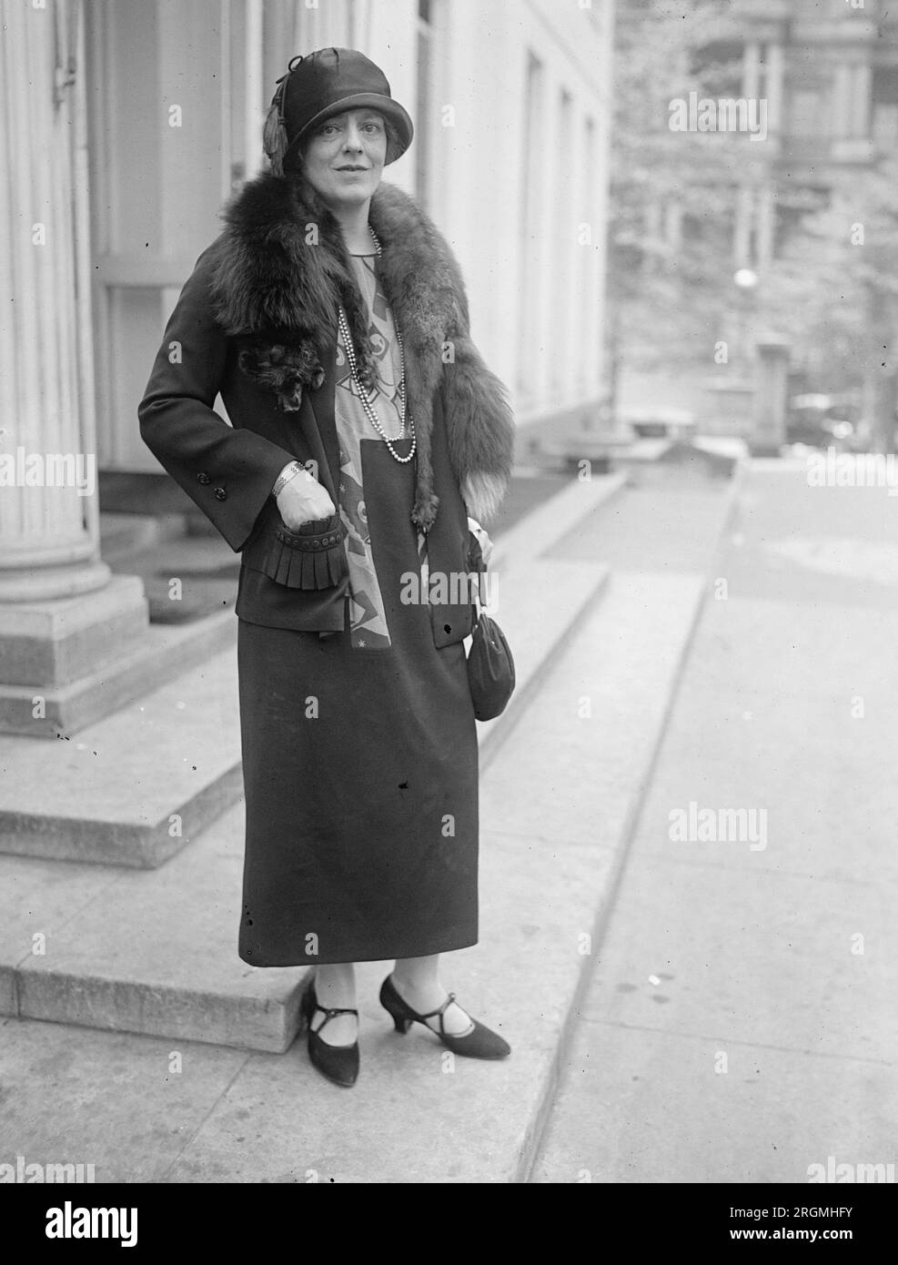 Ethel Barrymore im Weißen Haus ca. 1925 Stockfoto