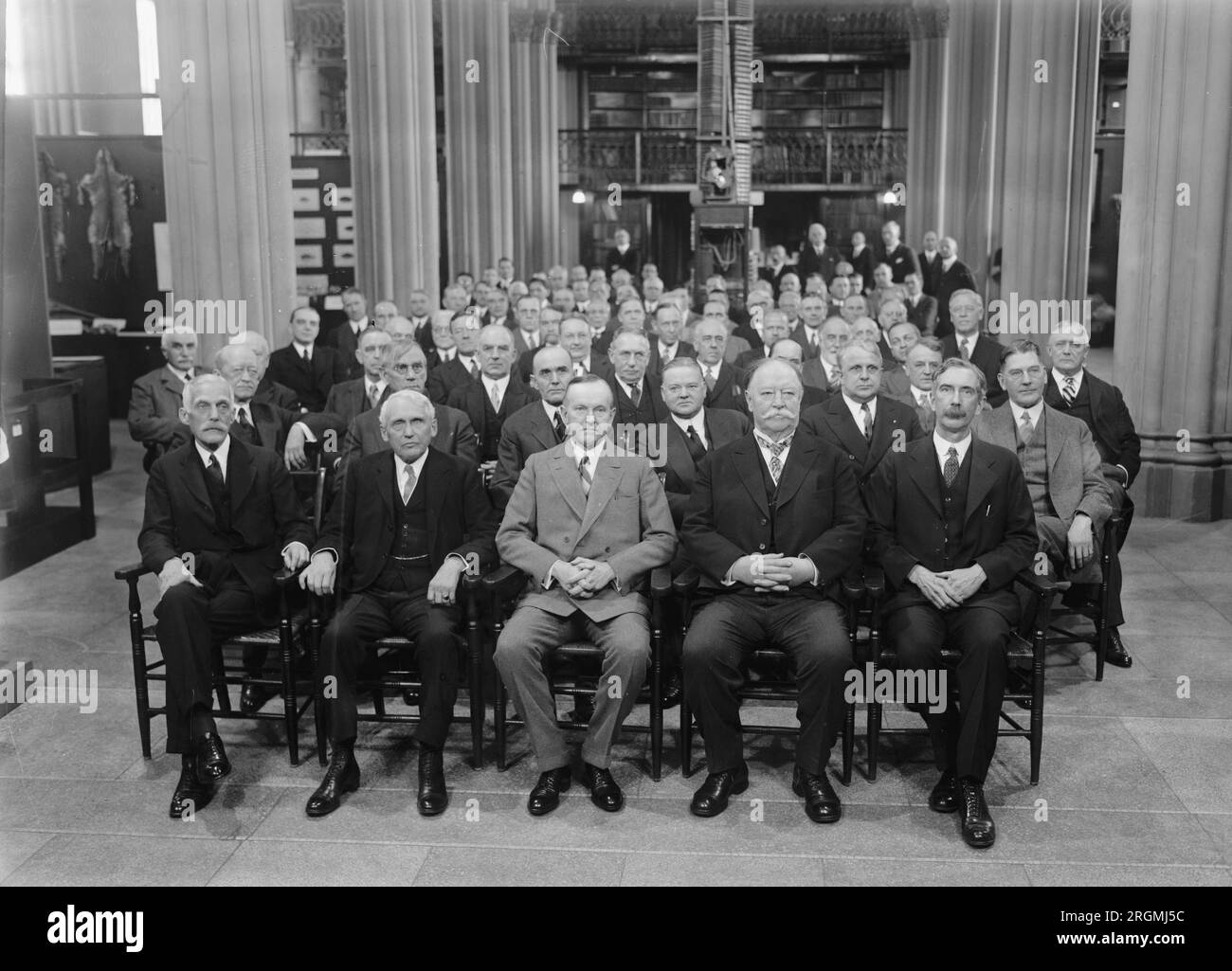 Gruppenfoto von Smithsonian Regents Ca. 1927 Stockfoto