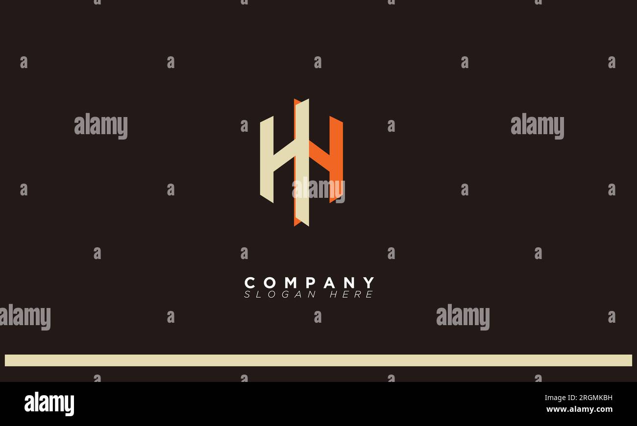 HH Buchstaben Initialen Monogramm Logo Stock Vektor