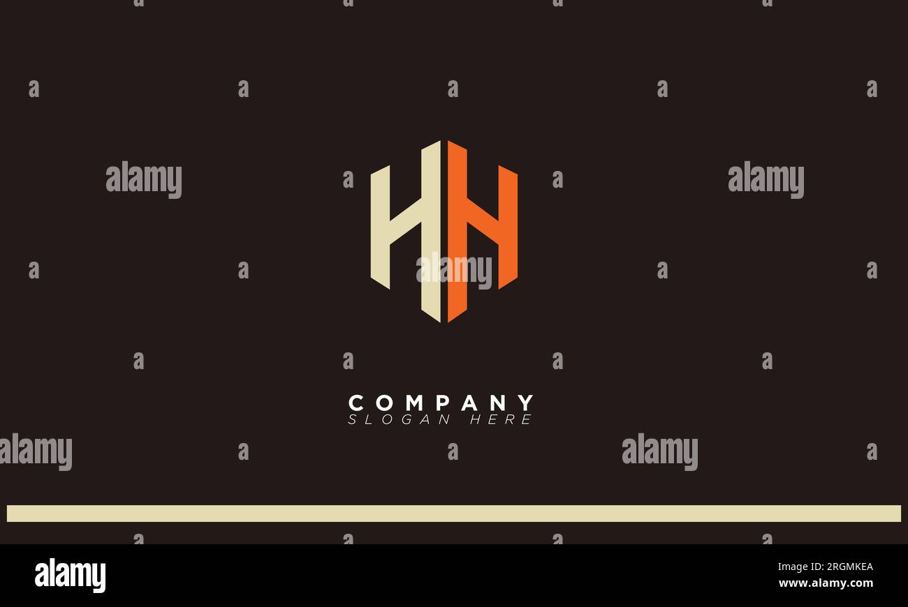 HH Buchstaben Initialen Monogramm Logo Stock Vektor