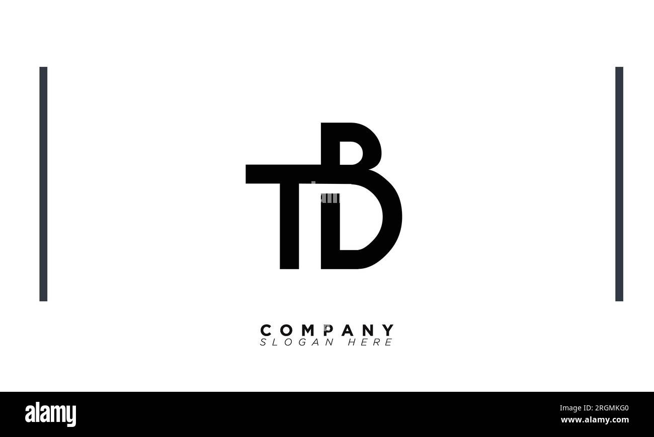 TB-Alphabet Buchstaben Initialen Monogramm-Logo Stock Vektor
