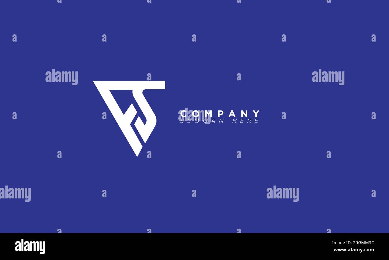 FS Alphabet Buchstaben Initialen Monogramm Logo Stock Vektor