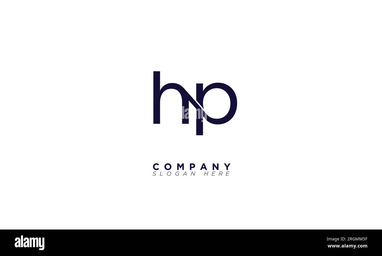 HP Alphabet Buchstaben Initialen Monogramm-Logo Stock Vektor
