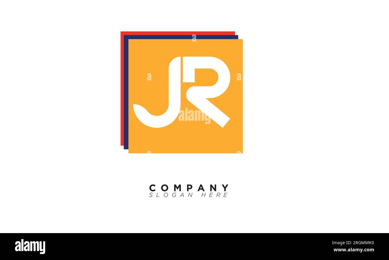 JR Alphabet Letters Initials Monogram-Logo Stock Vektor