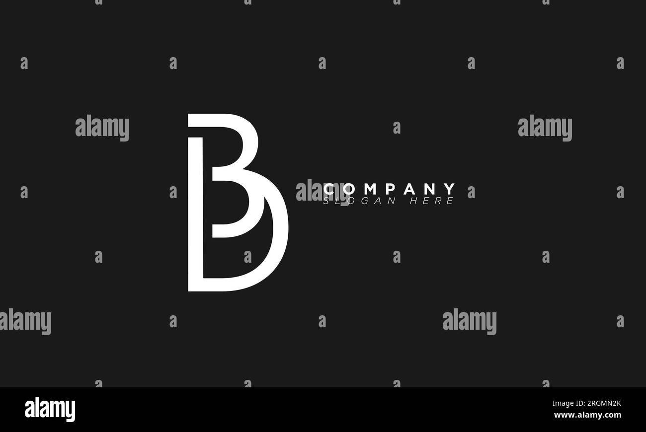 BD Alphabet Buchstaben Initialen Monogramm Logo Stock Vektor