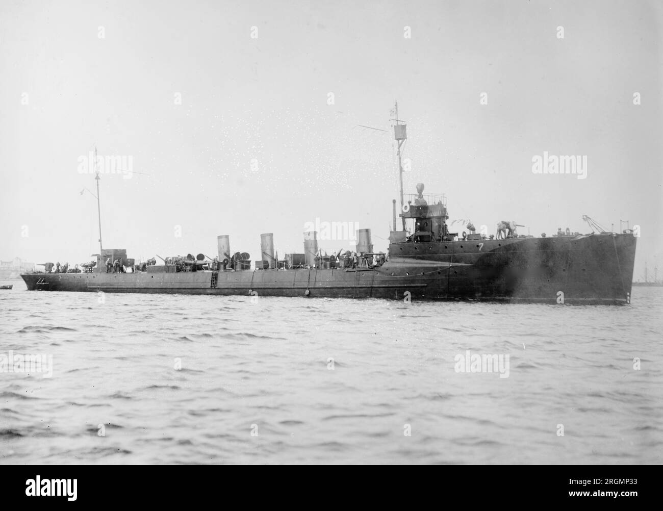 Samuel W. Preston Destroyer unterwegs (DD-19) ca. 1910er Stockfoto