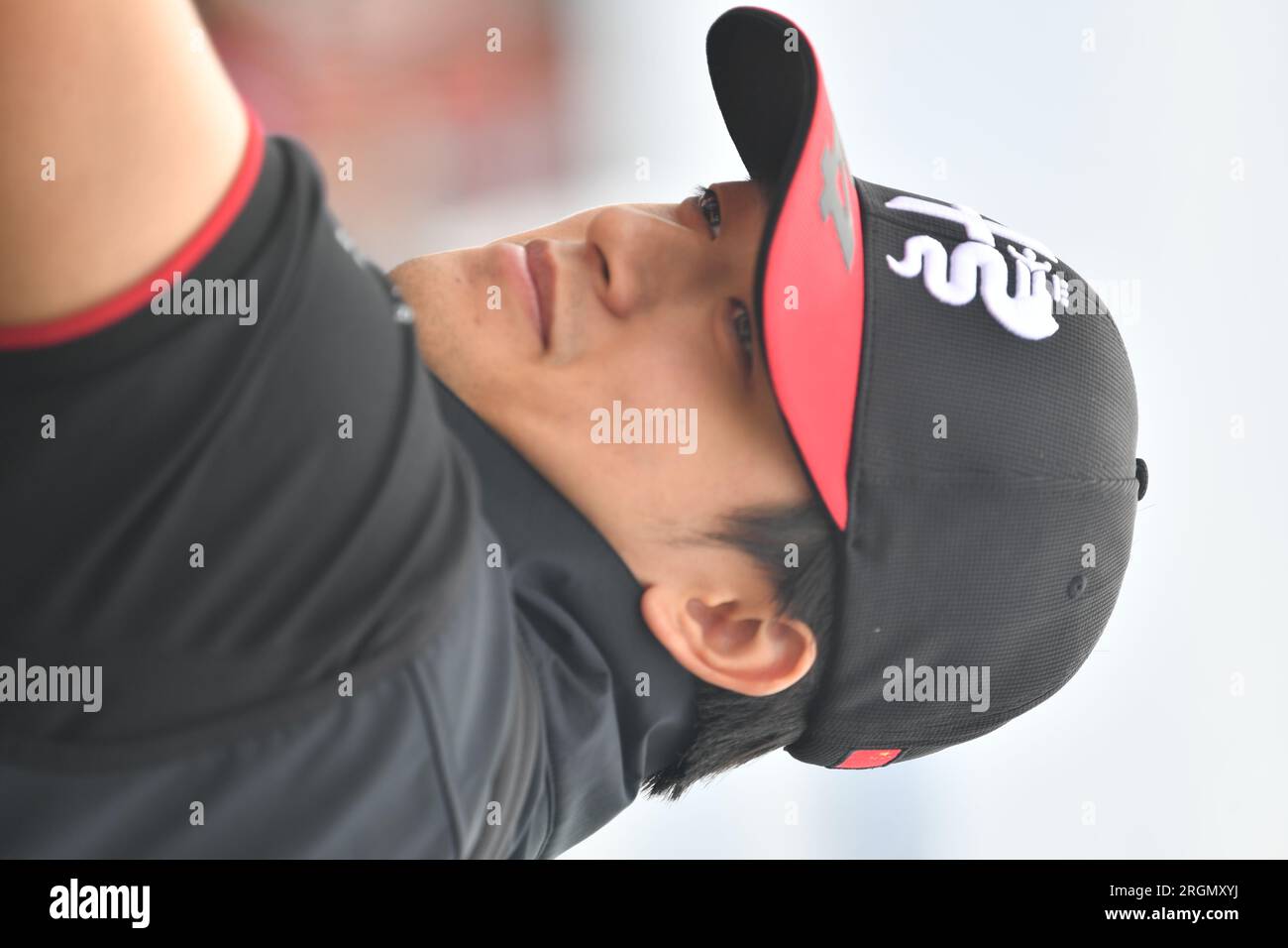 SILVERSTONE, England, 09. JULI 2023;Guanyu ZHOU, CHN, Alfa Romeo Racing F1 Team, mit: Guanyu ZHOU, SILVERSTONE, Formel 1, BRITISCHER F1 Grand Prix 2023, wobei: SILVERSTONE, Northampton, Großbritannien, wenn: 09. Juli 2023 Guthaben: Anthony Stanley/WENN Stockfoto