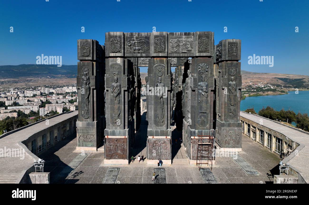 Der Chronicle of Georgia ist ein Denkmal in Tiflis, Georgia Stockfoto