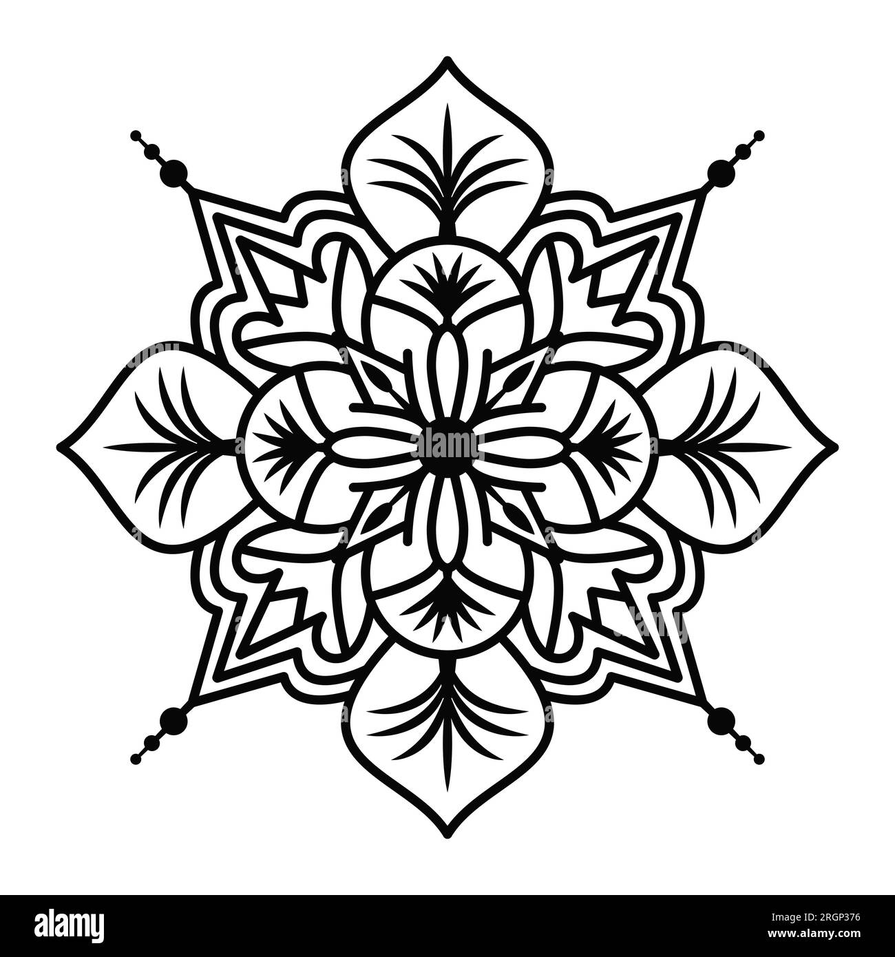 „The Less Stress Mandala Paper Cutting Coloring Book for Adults Volume“ Stock Vektor