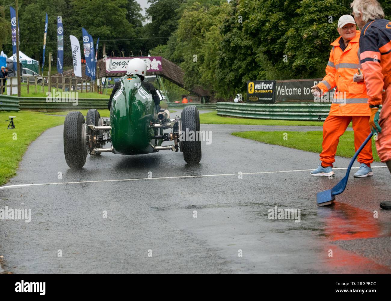 V.S.C.C. Prescott Speed Hill Climb Event, Prescott Hill, Gotherington, Gloucestershire, England, Großbritannien, August 2023. Der Vintage Sports Car Club. Stockfoto