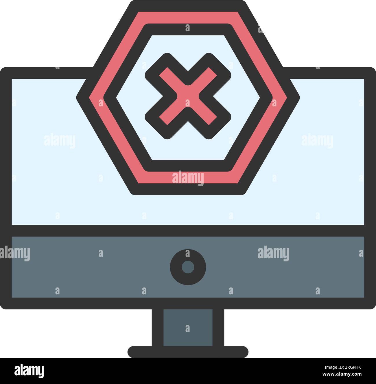 Bild Des Ad-Blocker-Symbols. Stock Vektor