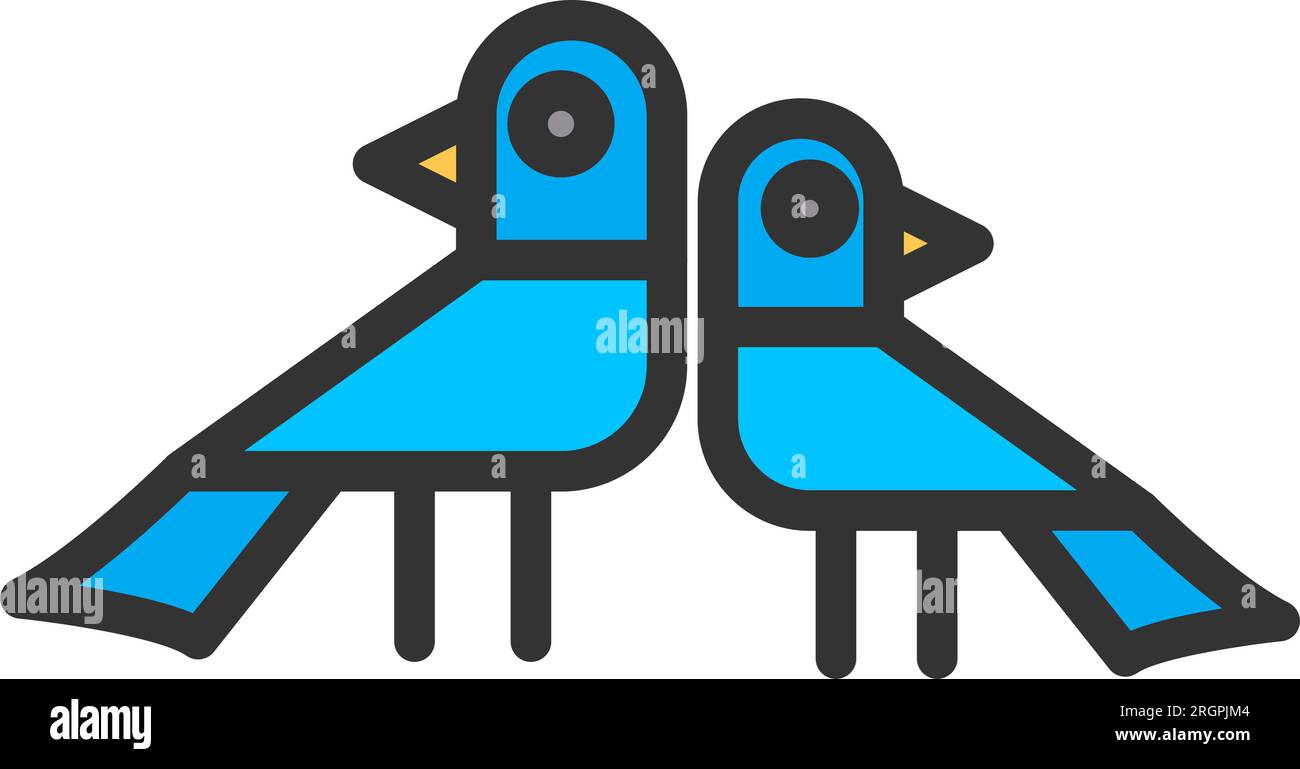 Bild Des Vogelsymbols. Stock Vektor