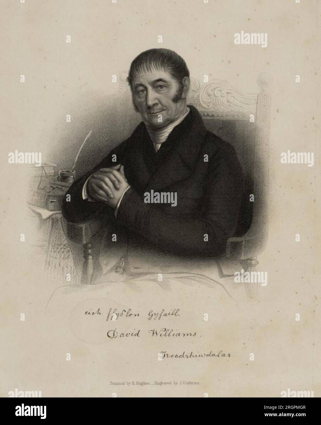 David Williams, Troedwhiwdalar zwischen 1854 und 1865 von John Cochran Stockfoto