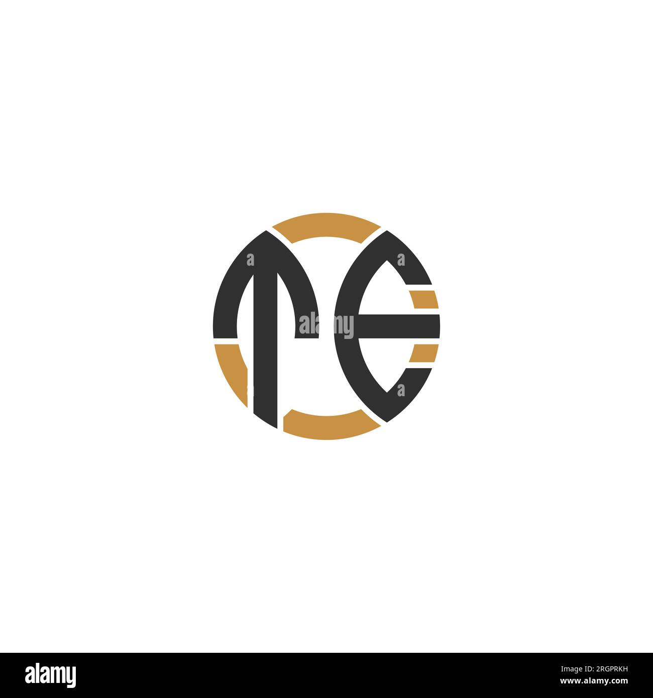 Buchstabenbuchstaben Initialen Monogramm-Logo ET, TE, E und T Stock Vektor