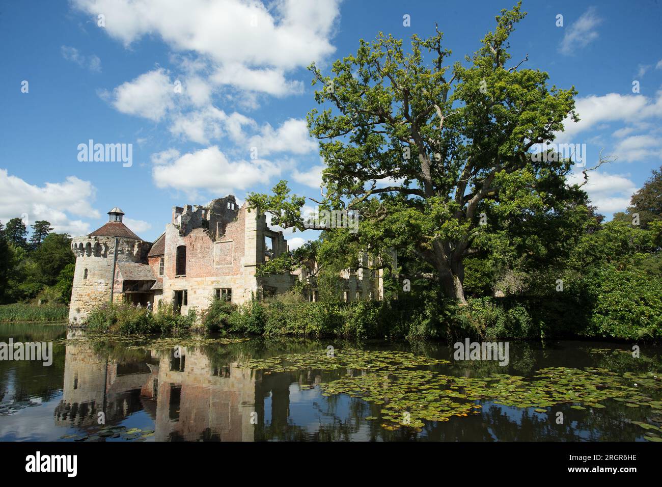 Scotney Castle House und Gärten Stockfoto