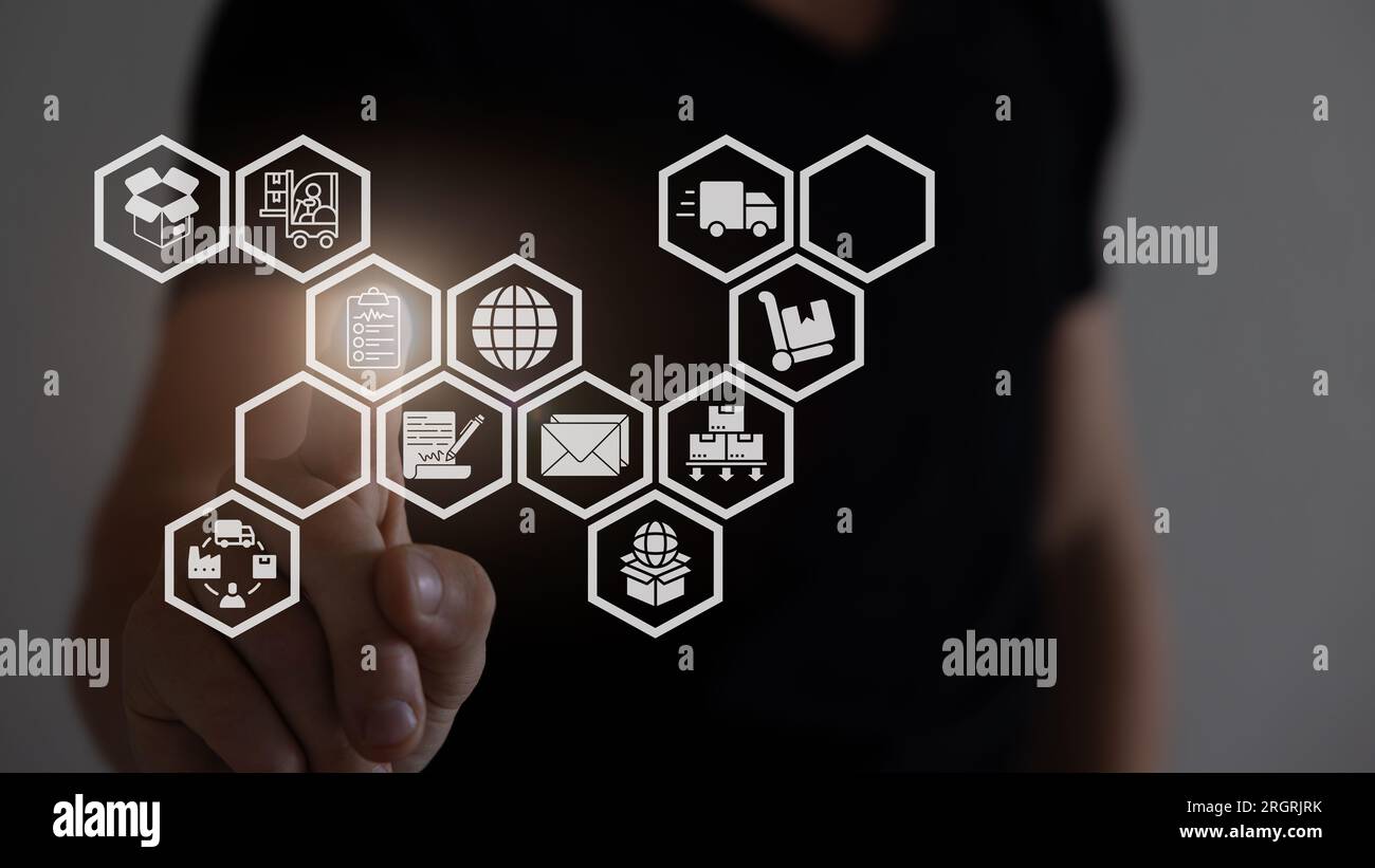 Konzept zur Reduzierung der CO2-Emissionen mit Symbolen, globale Erwärmung. Stockfoto