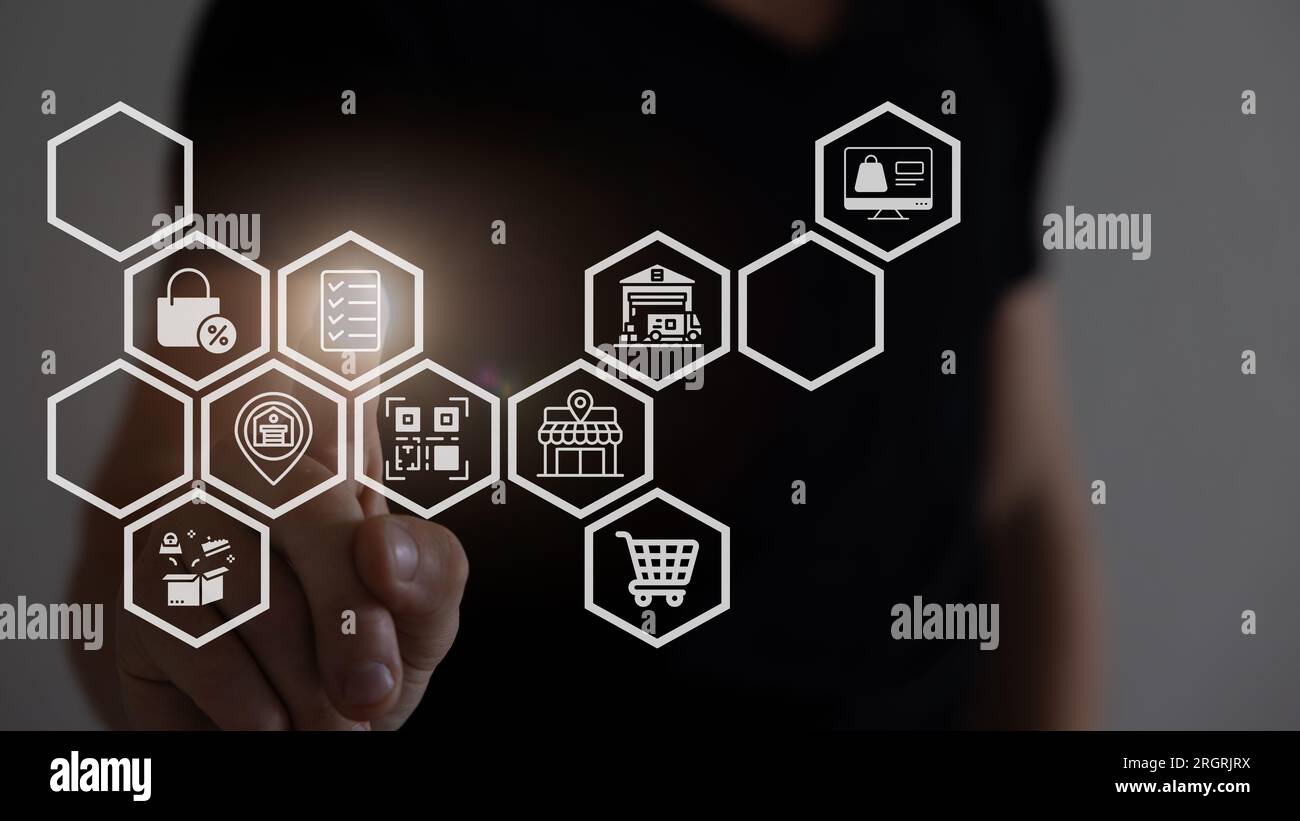 Konzept zur Reduzierung der CO2-Emissionen mit Symbolen, globale Erwärmung. Stockfoto