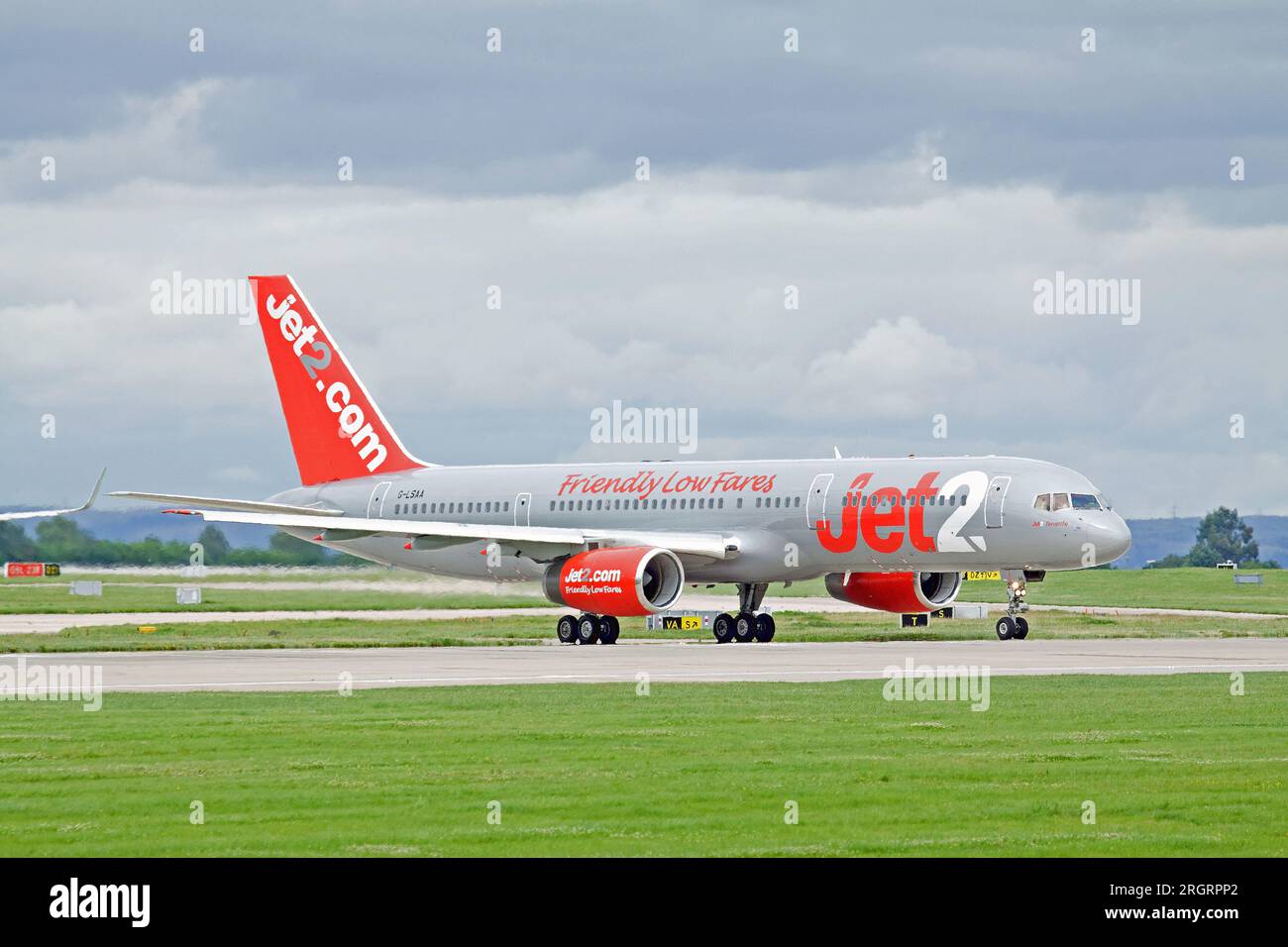 Jet2 Boeing 757 in Manchester Stockfoto