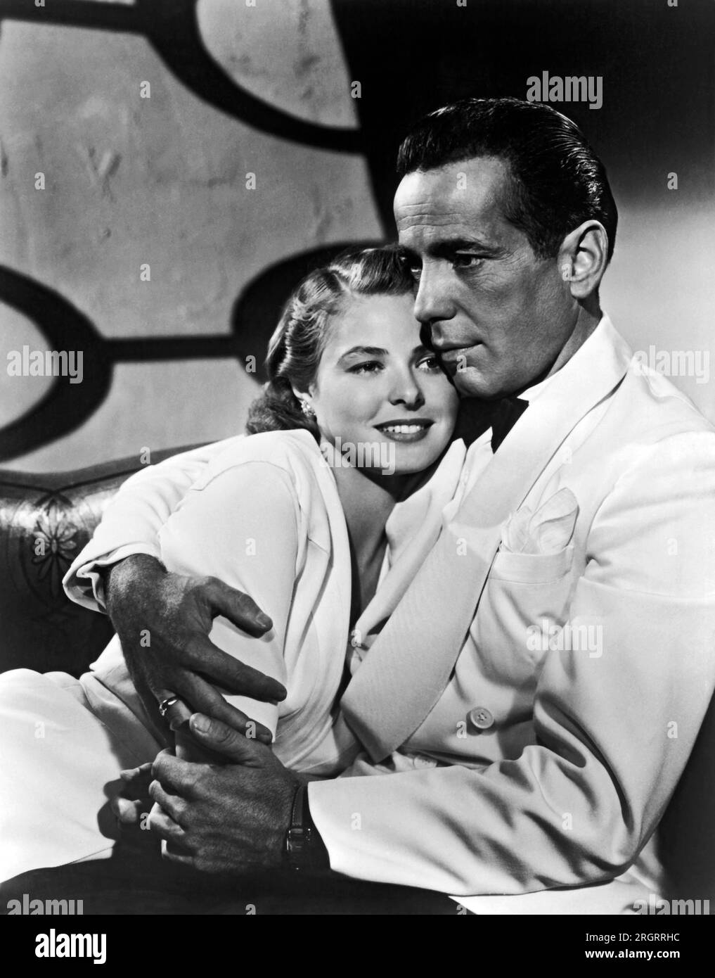 Hollywood, Kalifornien 1942 immer noch aus dem Film "Casablanca" mit Ingrid Bergman und Humphrey Bogart. Stockfoto