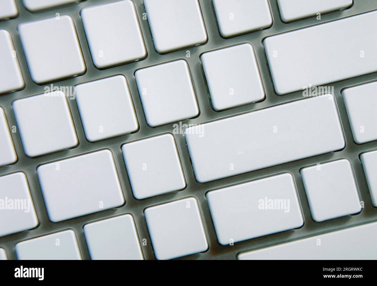 Tastatur ohne Text und Symbole. Stockfoto
