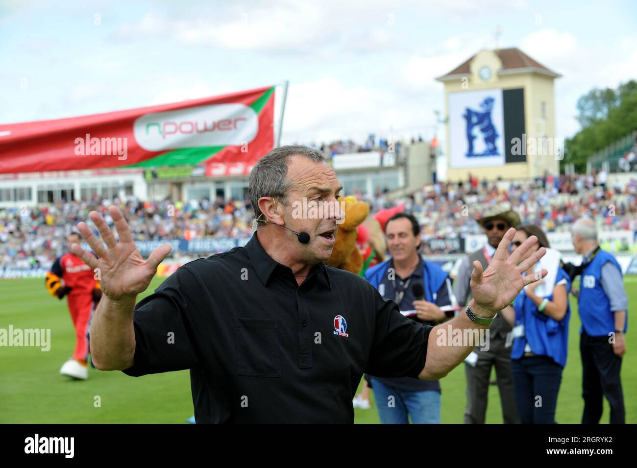 Sport-Persönlichkeit und ehemalige Cricketer David Lloyd Stockfoto