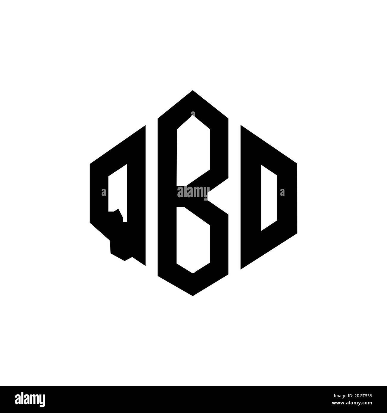 Logo mit QBOBuchstaben und Polygonform. QBOPolygon und