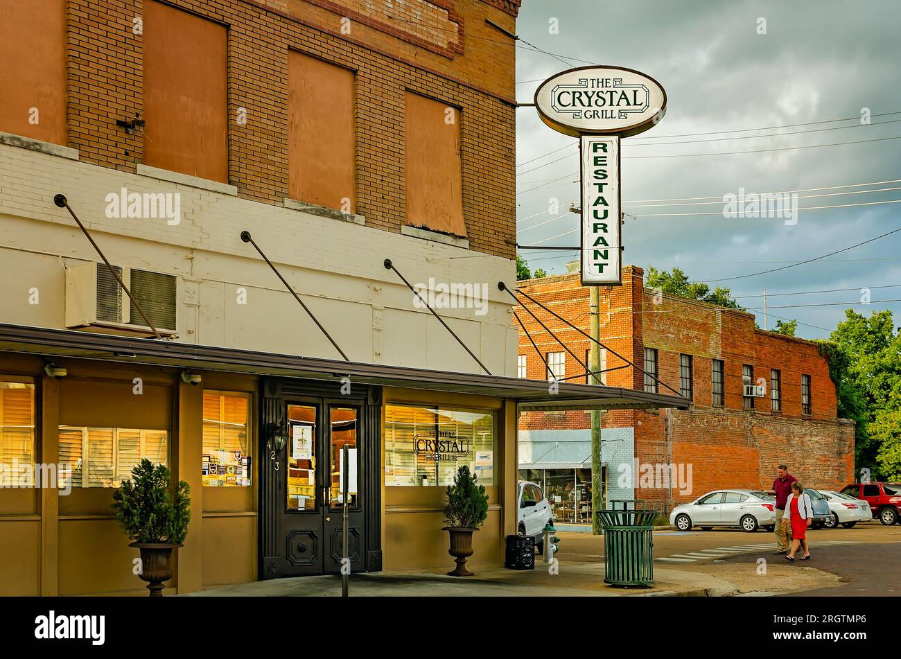 Crystal Grill wird am 18. August 2013 in Greenwood, Mississippi, gezeigt. Das familiengeführte Restaurant ist seit mehr als einem Jahrhundert bei den Einheimischen beliebt. Stockfoto