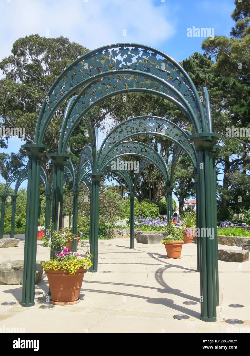 Presidio von San Francisco - in der Nähe der Chestnut St. Eingang Stockfoto